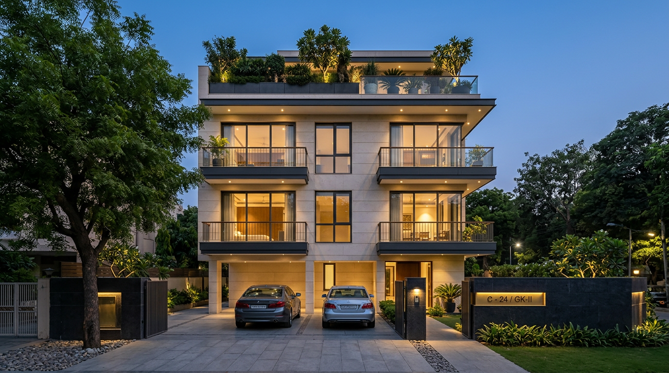 Collaboration in South Delhi &mdash; newly built luxury builder floor completed under a collaboration agreement