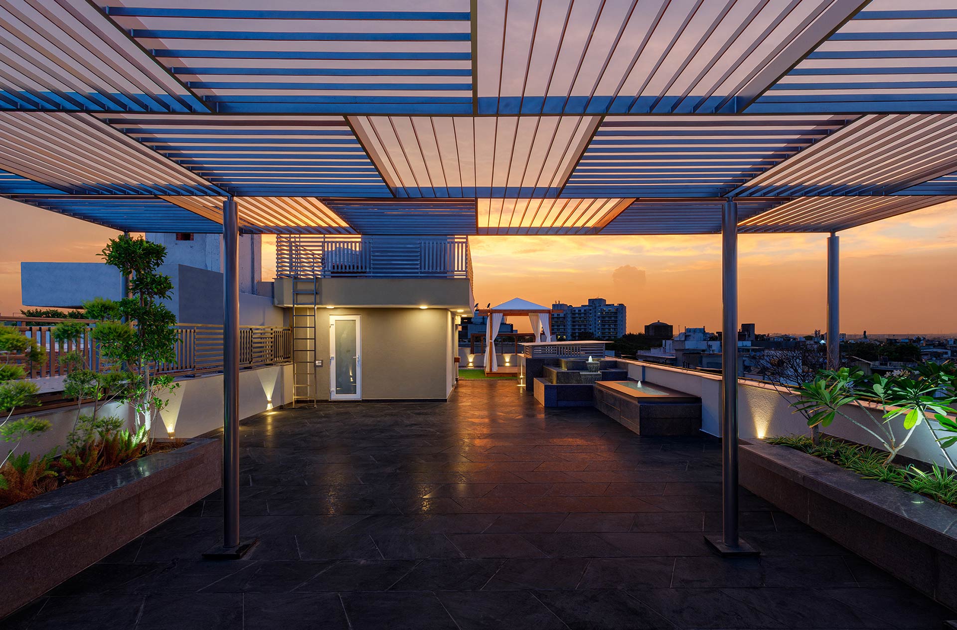 Indus Homes builder floor facade, Greater Kailash II