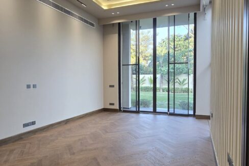 Indus Homes Bedroom Herringbone Wood Floor