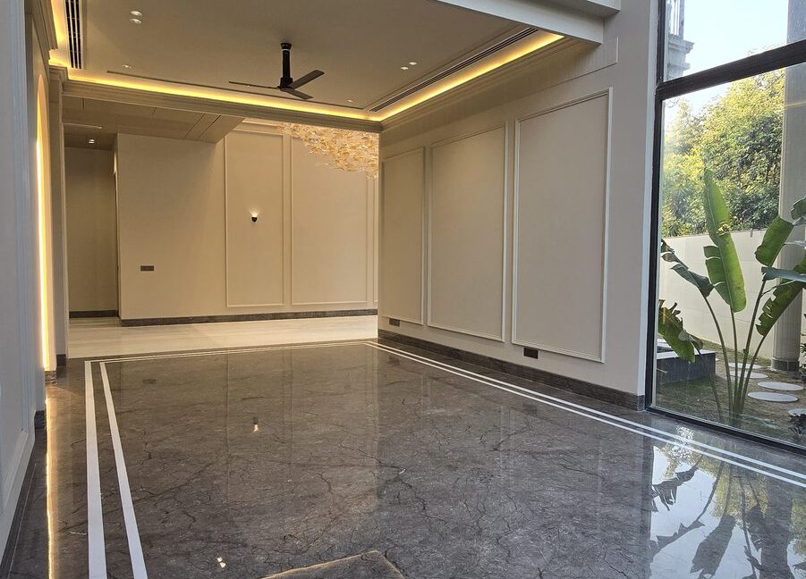 Indus Homes Double Height Living Glass