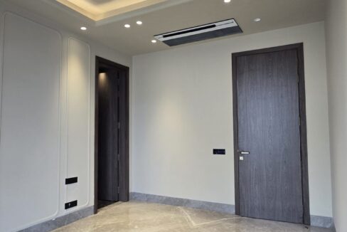Indus Homes Grey Marble Bedroom Wood Door