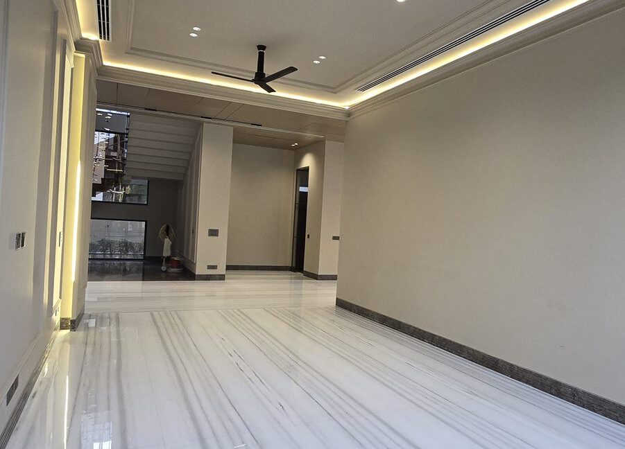 Indus Homes Living Room Marble Flooring