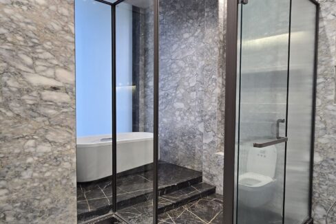 Indus Homes Master Bath Shower Enclosure