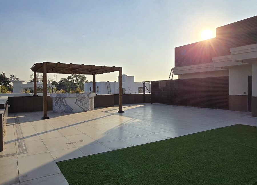 Indus Homes — Rooftop Terrace with Pergola