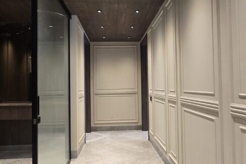Indus Homes Wainscoted Marble Hallway