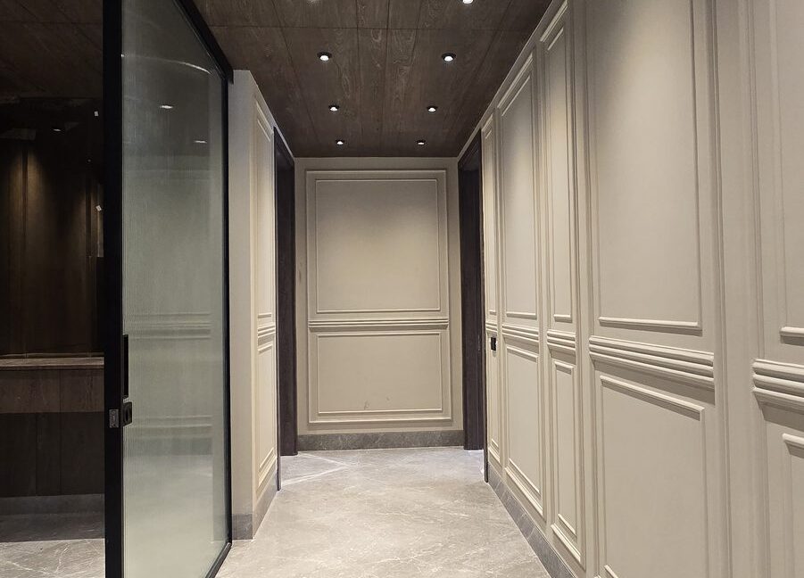Indus Homes Wainscoted Marble Hallway