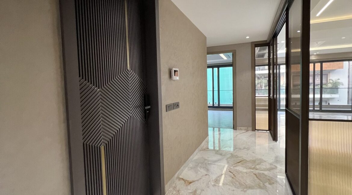 Metro Buildtech Main Entrance Door With Gold Inlay
