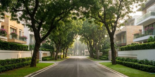 Property in Chanakyapuri – luxury builder floors on a tree-lined avenue in New Delhi's Diplomatic Enclave