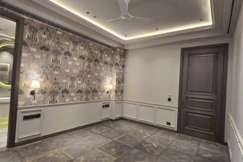 Ekum Homes Bedroom With Wallpaper Feature Wall