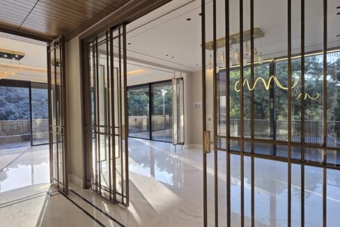 Ekum Homes Bronze Grid Sliding Doors