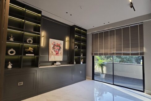 Ekum Homes Study With Backlit Shelving