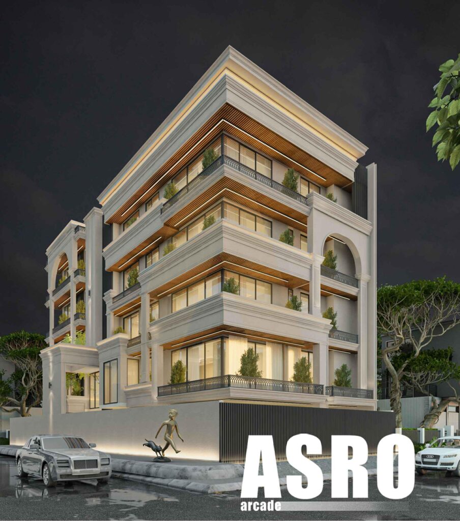 W-88 Greater Kailash 1, a JCR Homes (RPB Homes) builder floor project in South Delhi: architect's elevation render