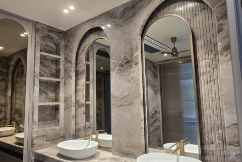 RS Buildtech Fluted Arch Mirror Niches and Vessel Basins | Builder Ravinder Singh Marwah