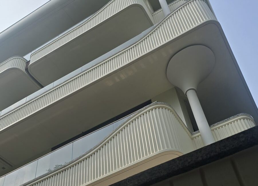 RS Buildtech Rounded Balconies and Flared Column | Builder Ravinder Singh Marwah