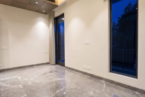 Windchimes Construction Bare Bedroom Balcony Window At Night - Rajesh Kumar