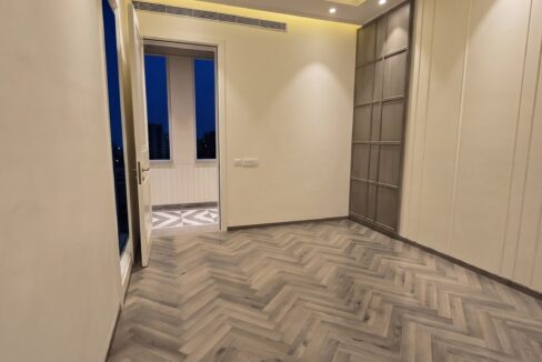 Windchimes Construction Bare Bedroom Door View At Night - Surbhi Nandrajog