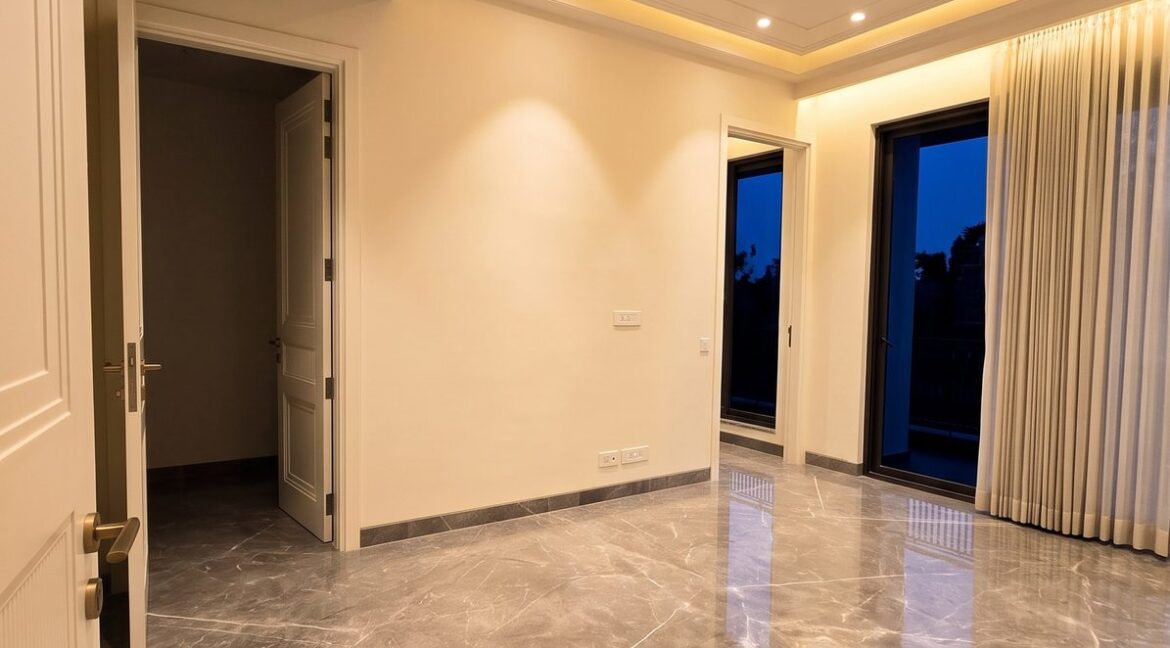 Windchimes Construction Bare Bedroom Wood Ceiling At Night - Amrit Lal