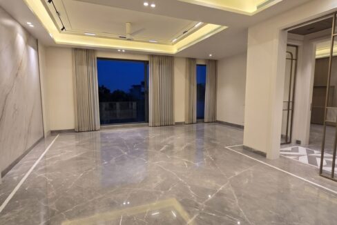 Windchimes Construction Bare Family Lounge Marble Floor At Night - Builder