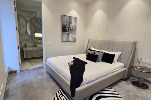 Windchimes Construction Bedroom Black White Decor - Rajesh Kumar