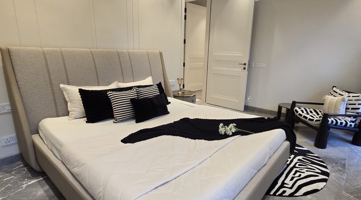 Windchimes Construction Bedroom Grey Headboard - Surbhi Nandrajog