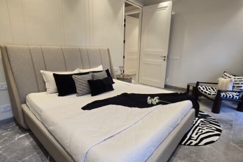 Windchimes Construction Bedroom Grey Headboard - Surbhi Nandrajog