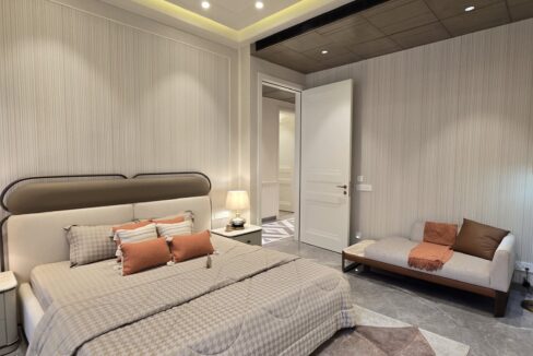 Windchimes Construction Bedroom Wide View - Builder