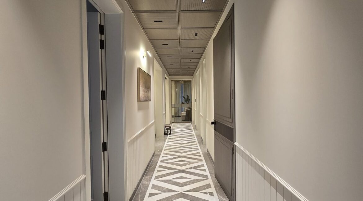 Windchimes Construction Corridor Geometric Marble Inlay - Rajesh Kumar