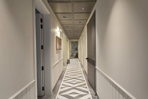 Windchimes Construction Corridor Geometric Marble Inlay - Rajesh Kumar