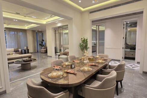 Windchimes Construction Eight Seater Dining Table - Surbhi Nandrajog
