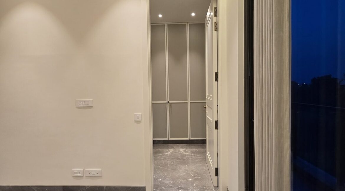 Windchimes Construction Empty Bedroom Dressing Passage At Night - Rajesh Kumar
