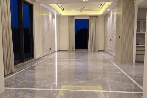 Windchimes Construction Empty Dining Living Open Plan At Night - Builder
