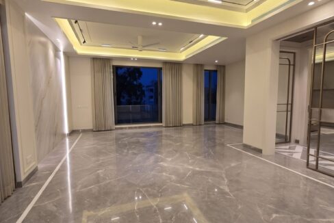 Windchimes Construction Empty Lounge Cove Ceiling At Night - Rajesh Kumar