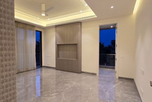 Windchimes Construction Empty Master Bedroom Entrance At Night - Amrit Lal