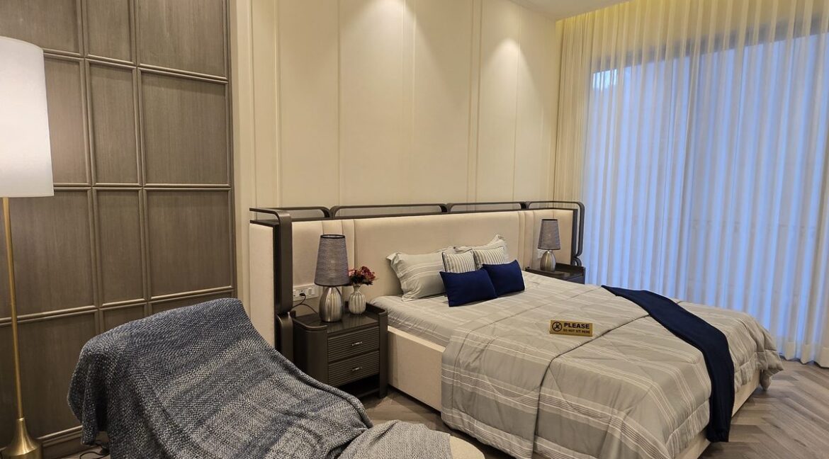 Windchimes Construction Guest Bedroom Herringbone Floor - Builder
