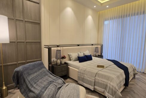 Windchimes Construction Guest Bedroom Herringbone Floor - Builder