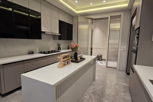 Windchimes Construction Kitchen Fluted Island - Rajesh Kumar