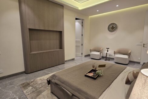 Windchimes Construction Master Bedroom TV Wall - Amrit Lal