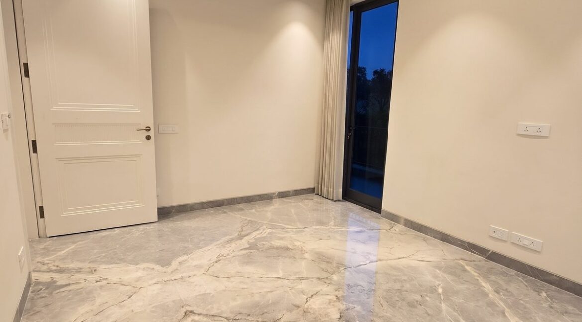 Windchimes Construction Unfurnished Bedroom Corner View At Night - Rajesh Kumar
