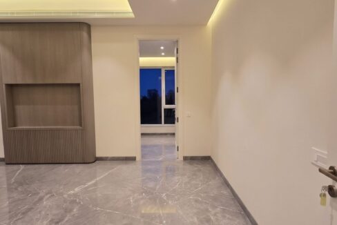 Windchimes Construction Vacant Bedroom TV Unit At Night - Rajesh Kumar
