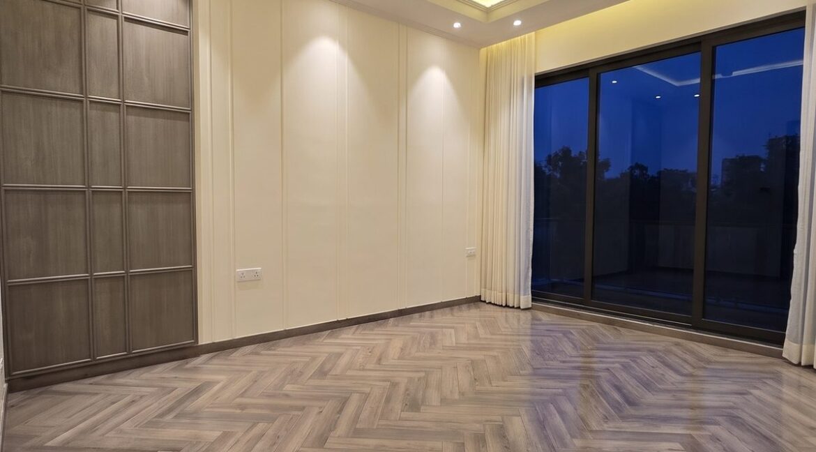 Windchimes Construction Vacant Guest Bedroom Grid Panel At Night - Rajesh Kumar